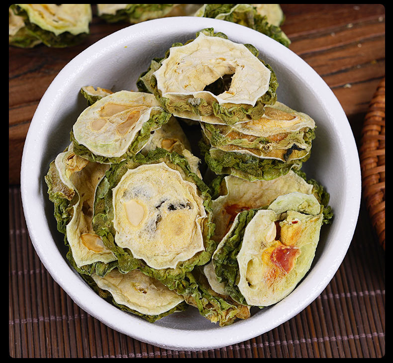 Bitter Melon Slices (Momordica charantia) — Dried Ku Gua Tea & Herbal Infusion, 35g Jar details