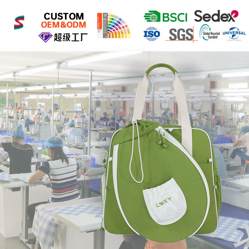 pickleball bag, pickleball training bag, badminton tote bag, detachable gym backpack, Sedex certified