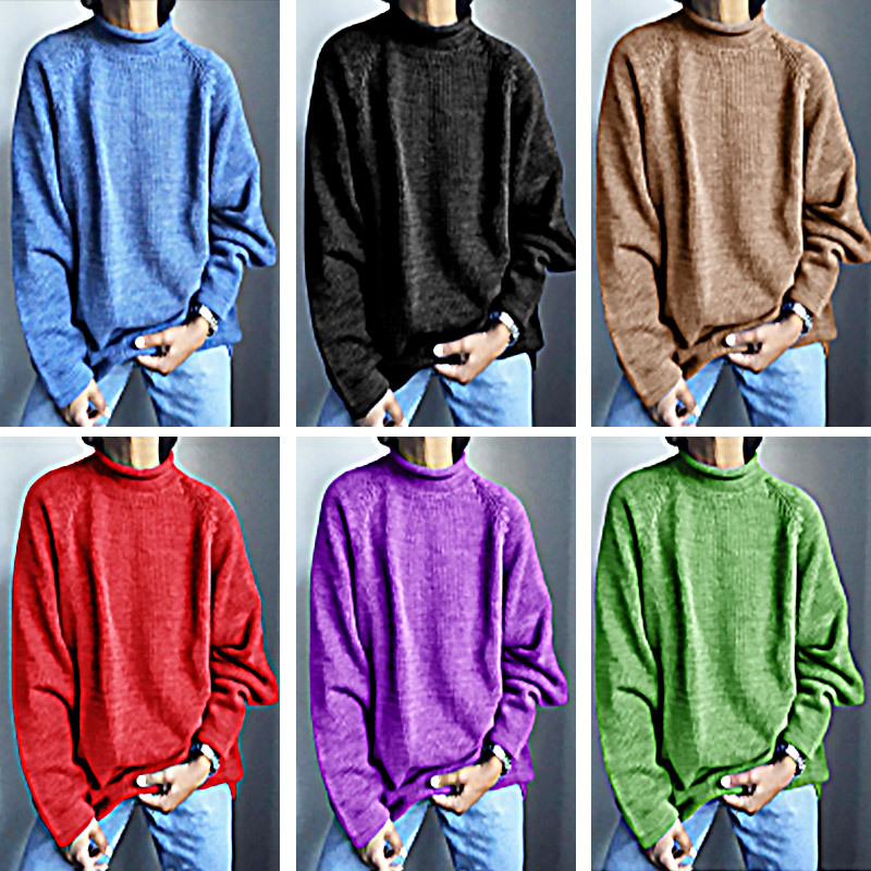 Suéter de punto fino de longitud media para mujer, estilo europeo y americano, color sólido, holgado e informal, novedades de primavera