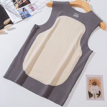 便宜贴片保暖背心男秋冬季加绒加厚运动健身打底内衣无袖T恤坎肩