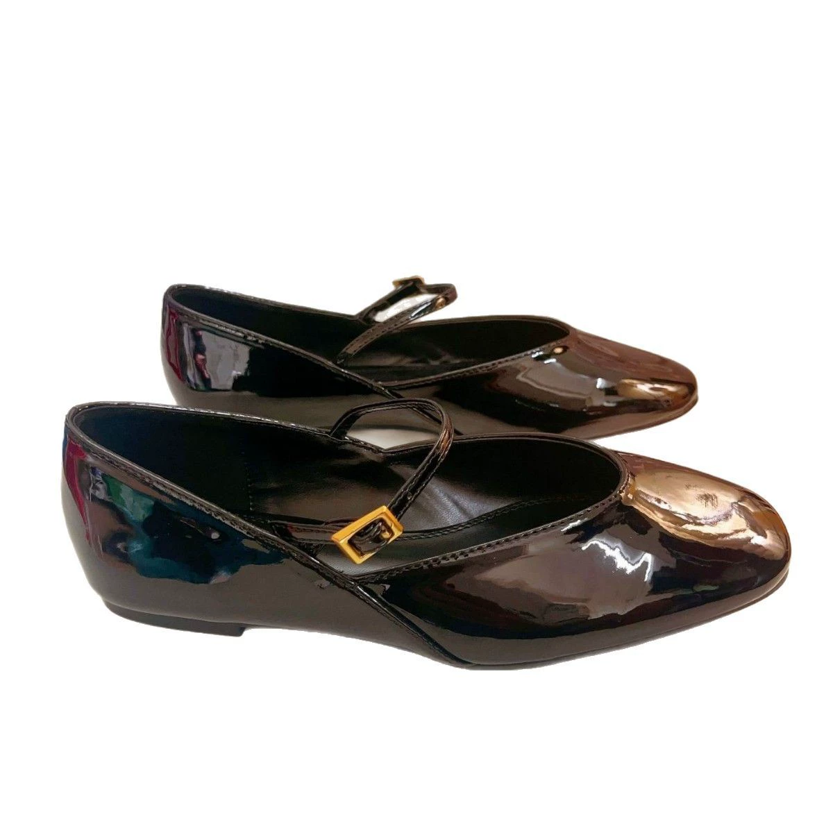 Красные балетные туфли Z Flat Shoes женские 2025 год Patent Leather Mary Jane плоские ботинки женские обувь легкая и удобная