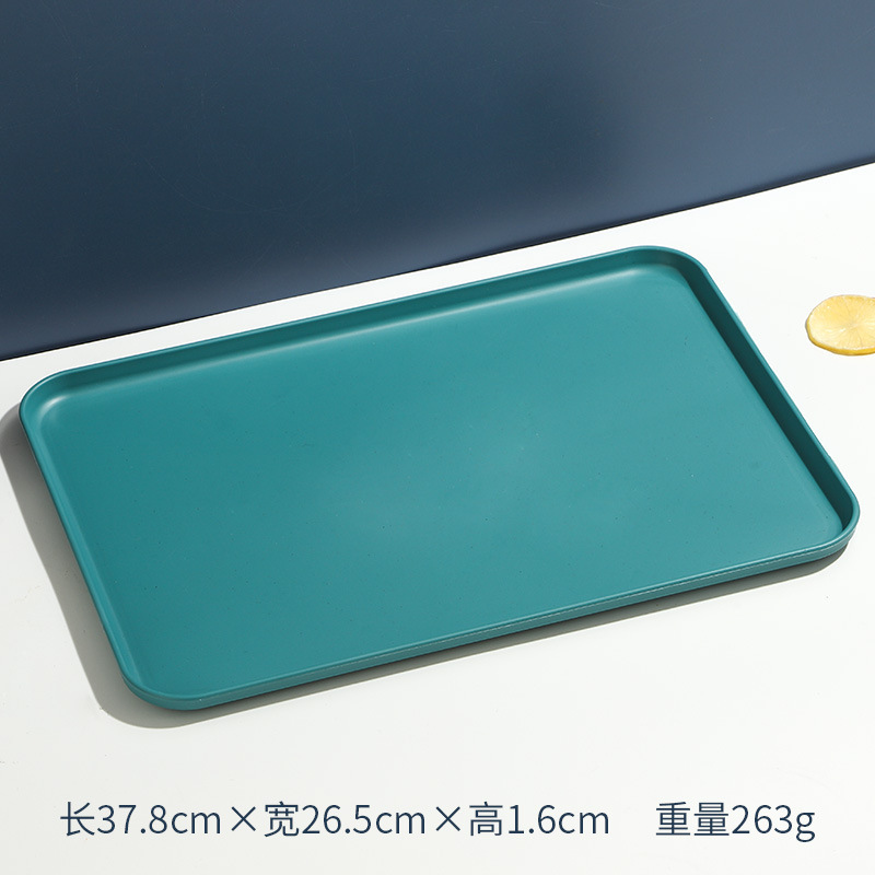 長方形のトレイ、水カップ、ティーカップ、フルーツプレート、大容量、食堂、ホテル、北欧風、インスタで話題の同型|undefined