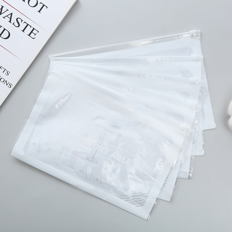 Bolsa con cremallera de ropa Bolsa con cremallera de crisantemo pequeño Bolsa de embalaje de camiseta Bolsa de ropa interior Bolsa de ropa PE esmerilada pequeña bolsa ziplock