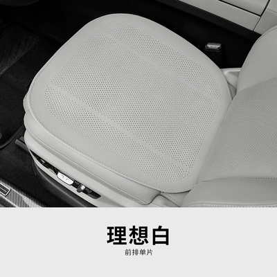 Car Seat Cushion with Lychee Pattern, Seat cushion, seat cover - tesla-white-thin-model-front-row-leaflet