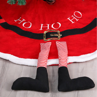 New Santa Claus Tree Dress Christmas Decorative Flower Tree Dress Tree Bottom Apron Christmas Tree Dress