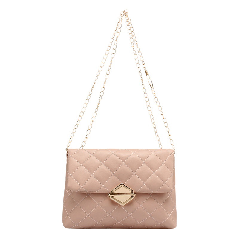 Bolso de mujer transfronterizo de moda 2023 Guangzhou venta al por mayor bolso de rombo bordado bolso de hombro bolso pequeño bolso de mujer bandolera