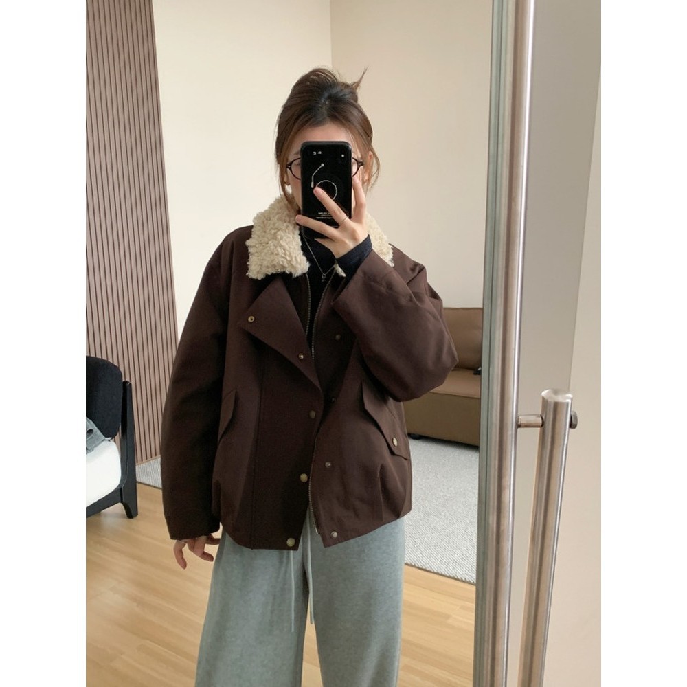 Benview【Exclusive for Physical Stores】90 White Duck down Winter Windproof Warm down Jacket for Women with Turn-Down Collar Parka