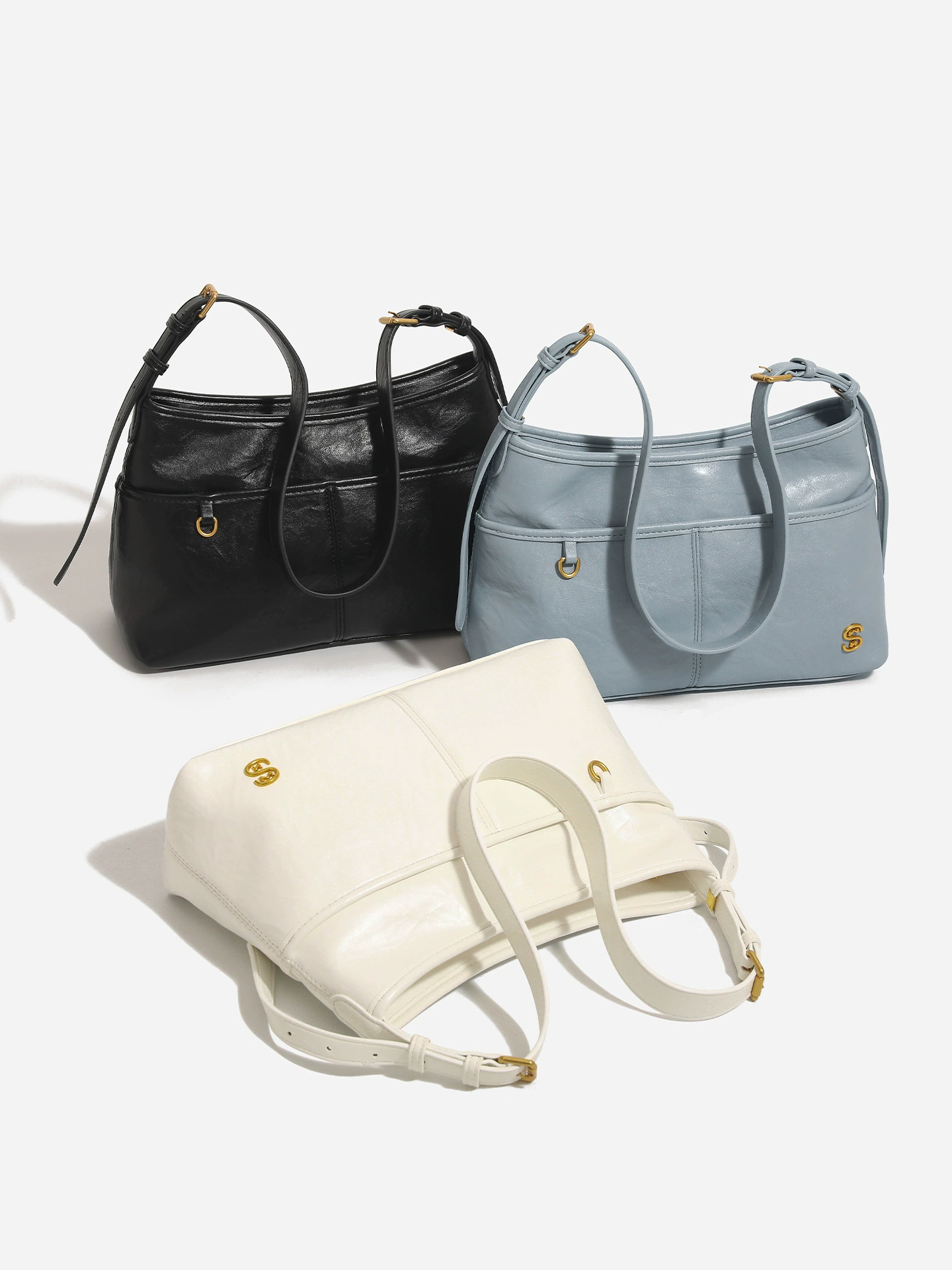 Small design capacious shoulder bag, one-shoulder bag, high-end