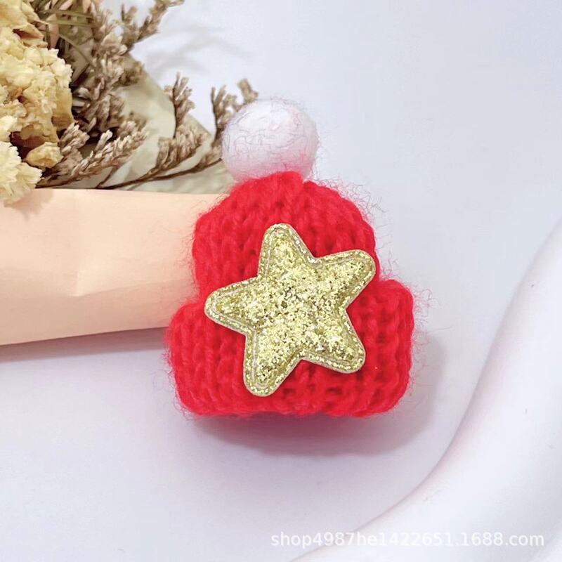 クロスボーダークリスマスクリエイティブミニウール帽子毛玉手作り DIY ジュエリーアクセサリーニット帽子卸売|undefined