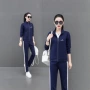 妈妈春季春秋中年运动服