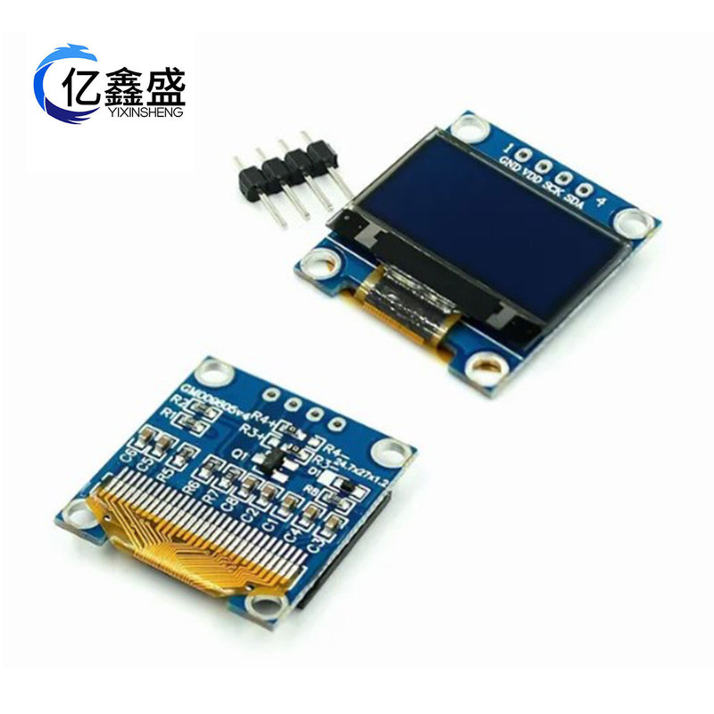 0.96-inch blue white yellow blue two-color IIC communication small OLED Display Module 51 single chip Microcomputer