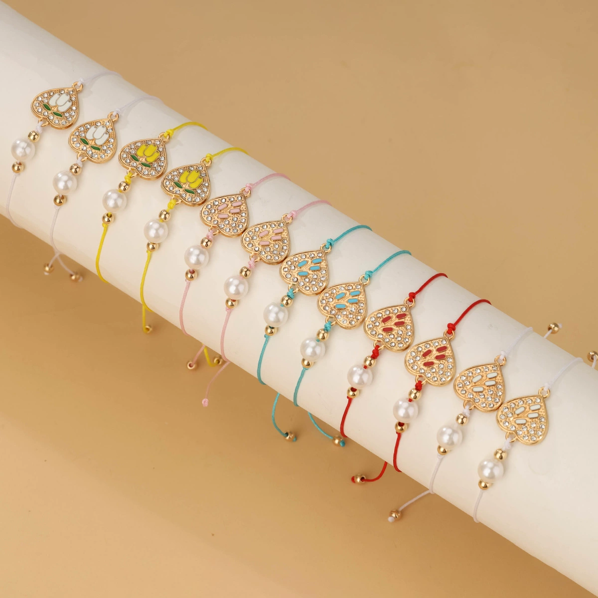 Retro bracelet from pearl, set, Amazon, wholesale