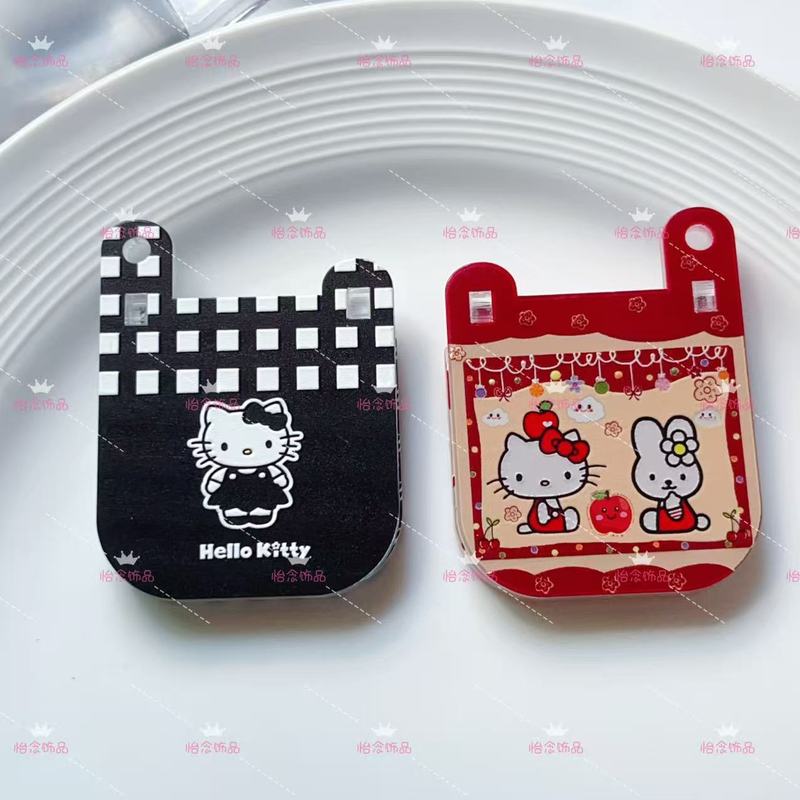 爆款kt猫翻盖手机浮雕吊孔挂件珠 diy手机链包挂小滴溜饰品配件珠|undefined