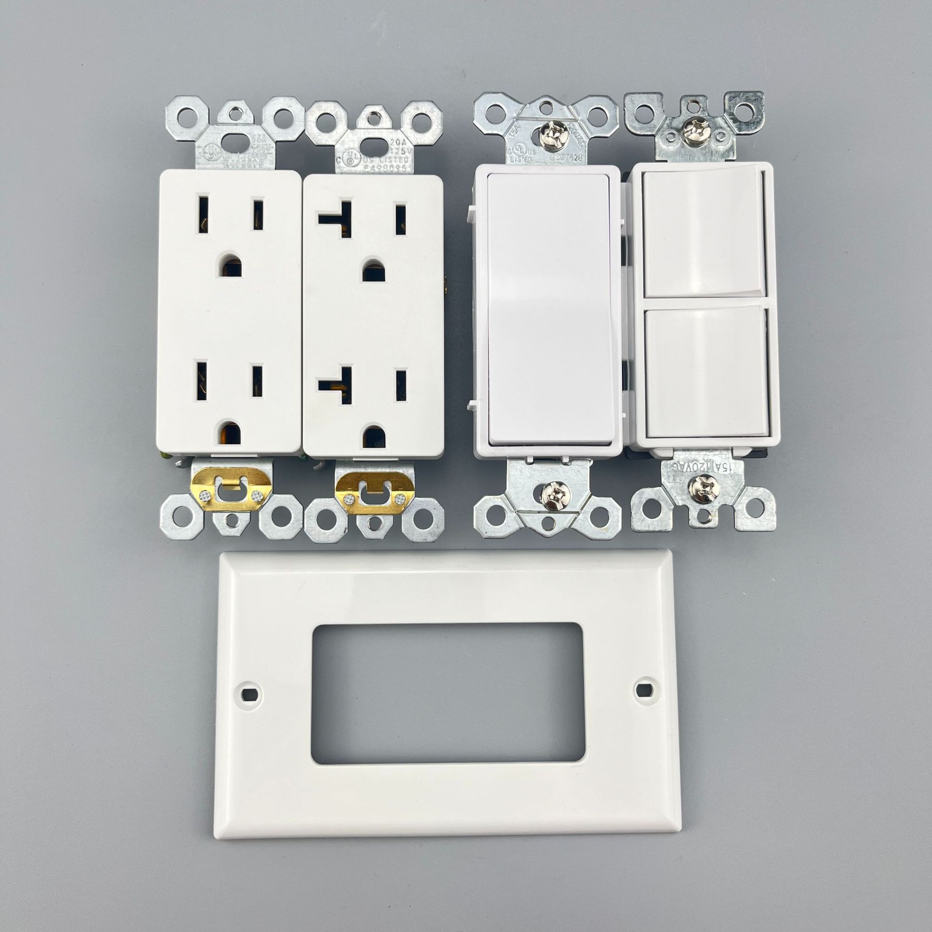 UL estándar americano GFCI gauge NEMA americano interruptor de pared 15A / 20A toma de corriente con USB