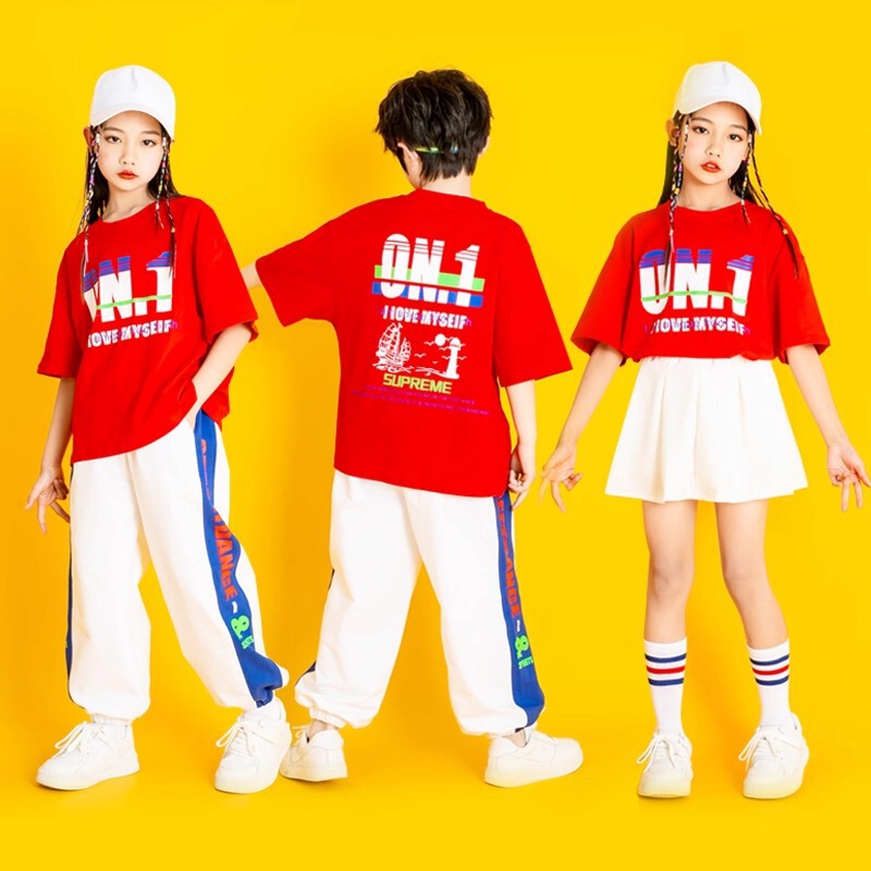 National Day Children's Performance Costumes, Elementary School Cheerleading Team Sports Performance Uniforms, Chinese Red Chorus Costumes, Autumn Clothing National Day Children's Performance Costumes, Elementary School Cheerleading Team Sports Performance Uniforms, Chinese Red Chorus Costumes, Autumn Clothing