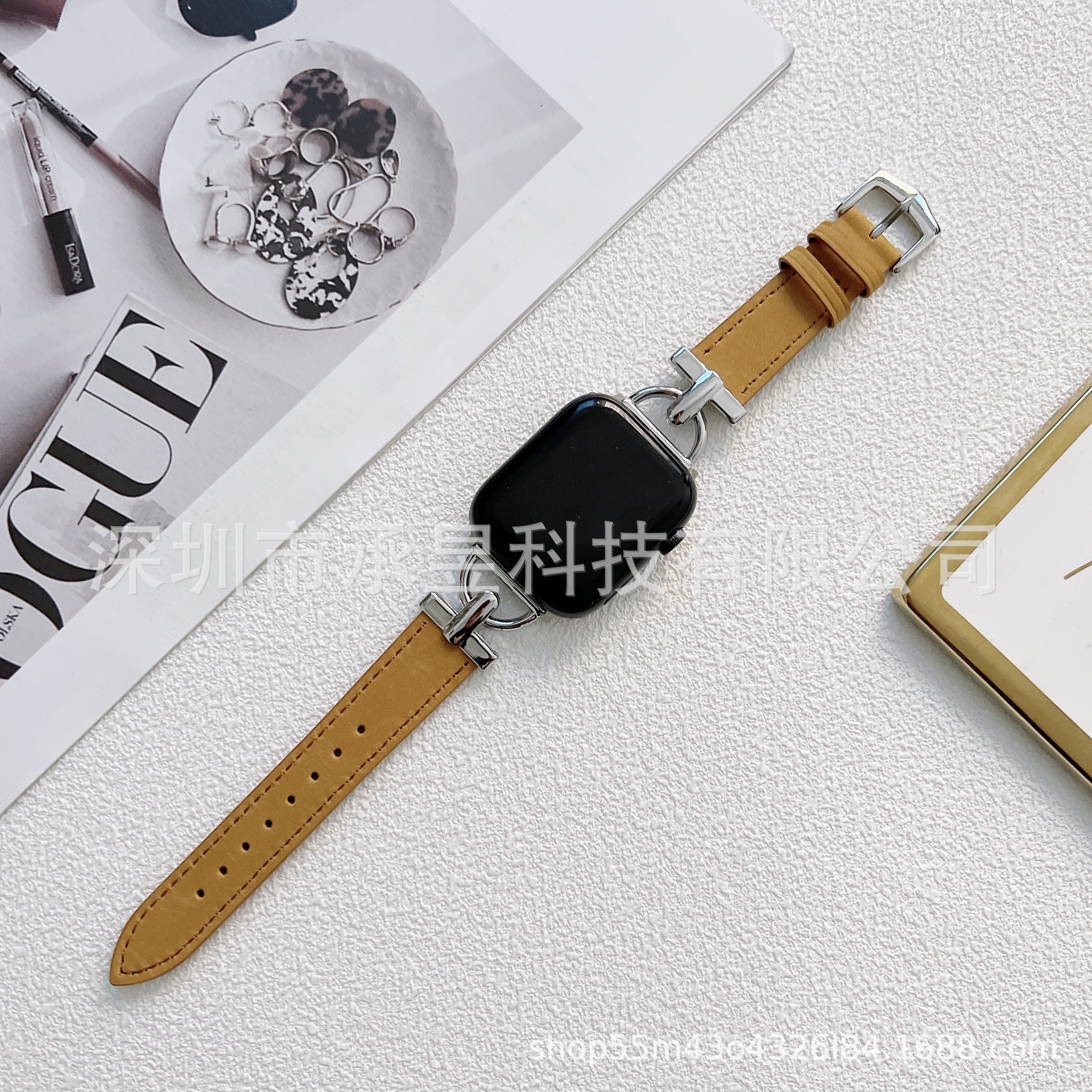 Adecuado para Apple D-palabra hebilla de metal lagarto patrón patchwork reloj Correa Apple watch8/SE/7/6/5/4/3