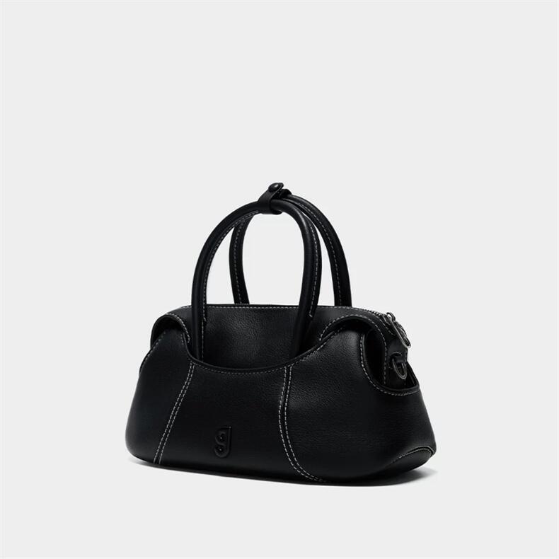 KUNOGIGI Small Baseball Boston Bag Matte Leather Handbag Women's Crossbody Bag New Arrival - Thumbnail 7