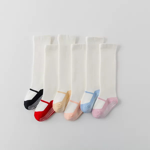Cute Ballet Shape Newborn Over-The-Knee Baby Socks Baby Socks Stockings Dotted Non-Slip Amazon