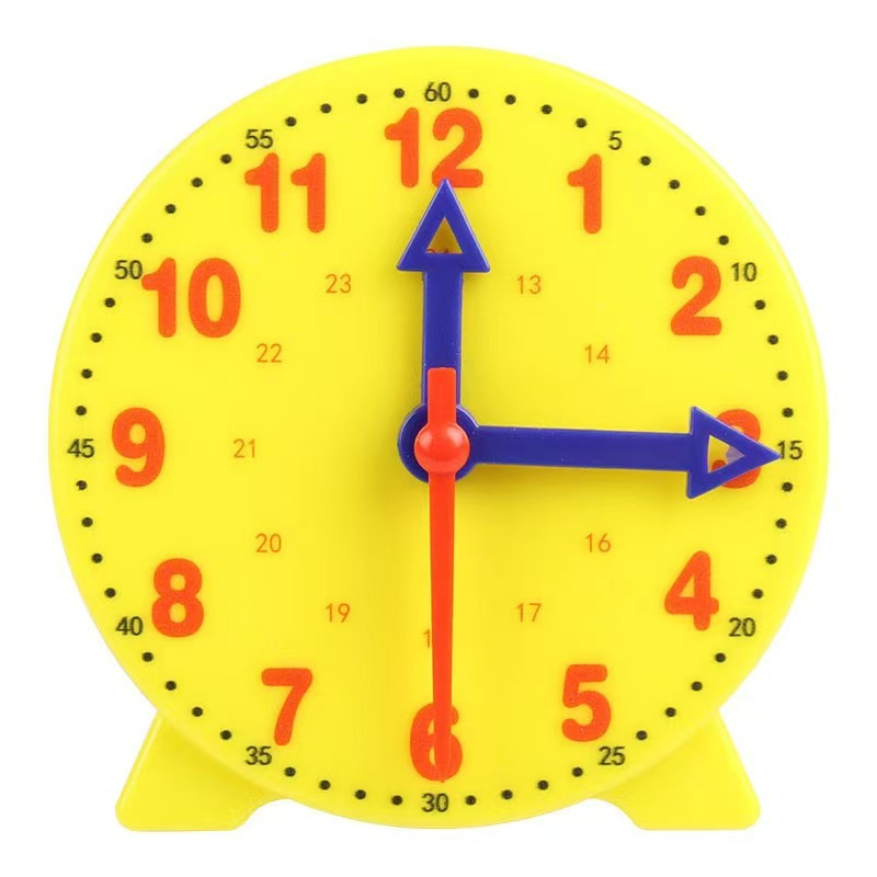 Children's clock model primary school students teaching aids learning clock teaching aids linkage with seal three-pin linkage 10cm