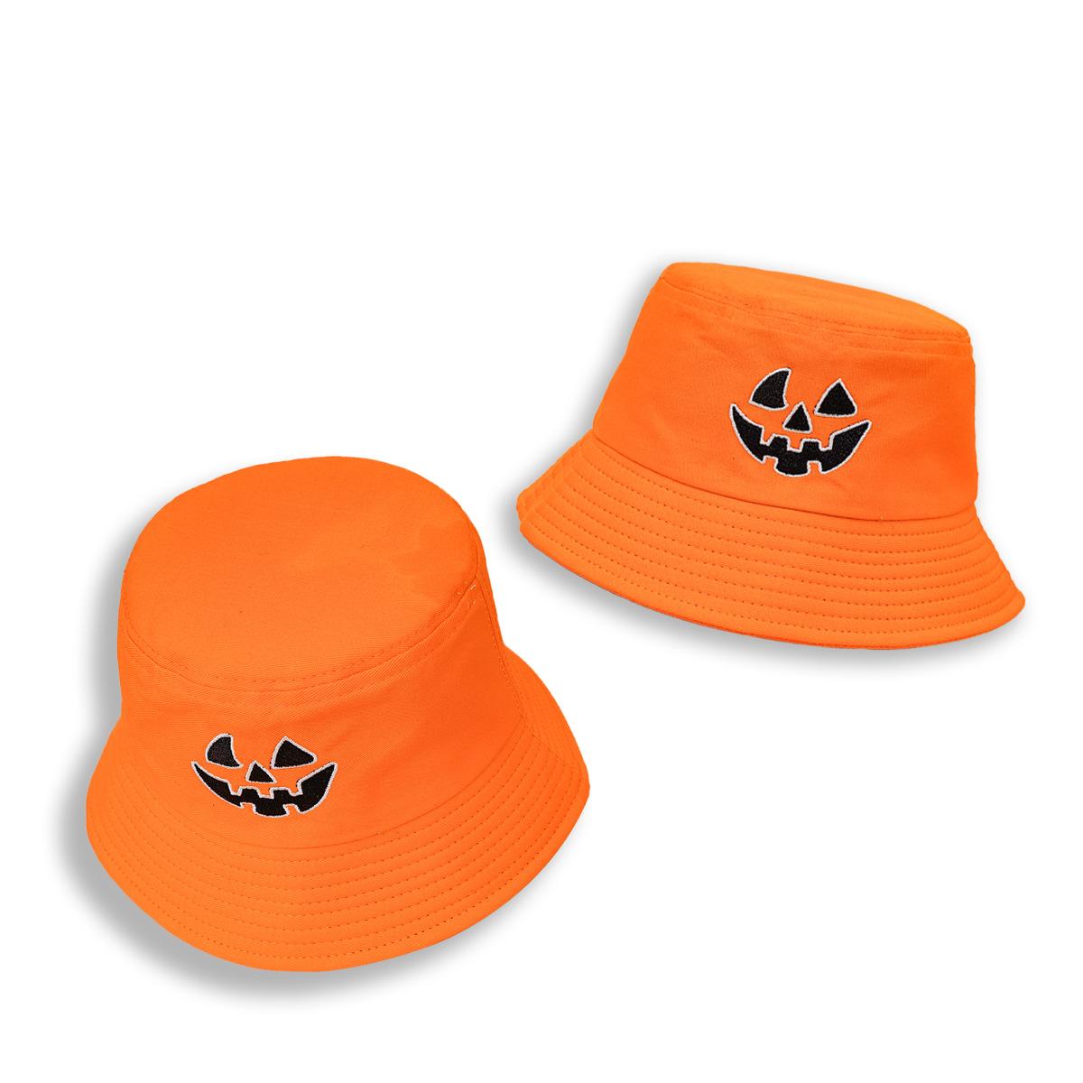 Nuevo sombrero de los hombres de la personalidad de moda bordado de calabaza pescador sombrero de ala ancha a prueba de Sol de Halloween sombrero de Cuenca del todo fósforo sombrero de las mujeres