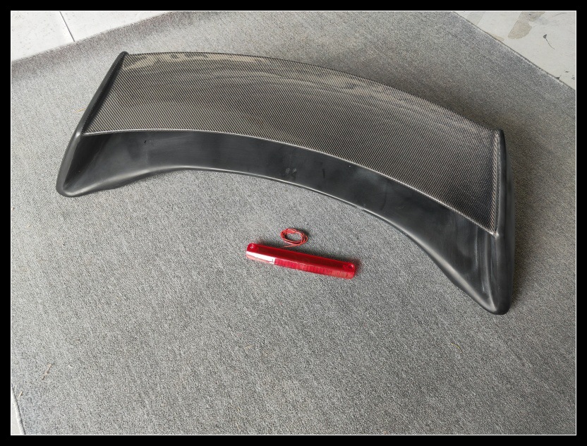 Suitable for Nissan 370zZ34 large rear spoiler, carbon fiber/glass fiber rear roof spoiler, vertical fixed wind spoiler, car rear spoiler