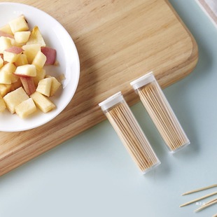 Convenient Toothpick Box to Carry Toothpicks with You, Travel Storage Small Box, Bamboo Internet Celebrity New Model, One Piece Direct Sales Wholesale