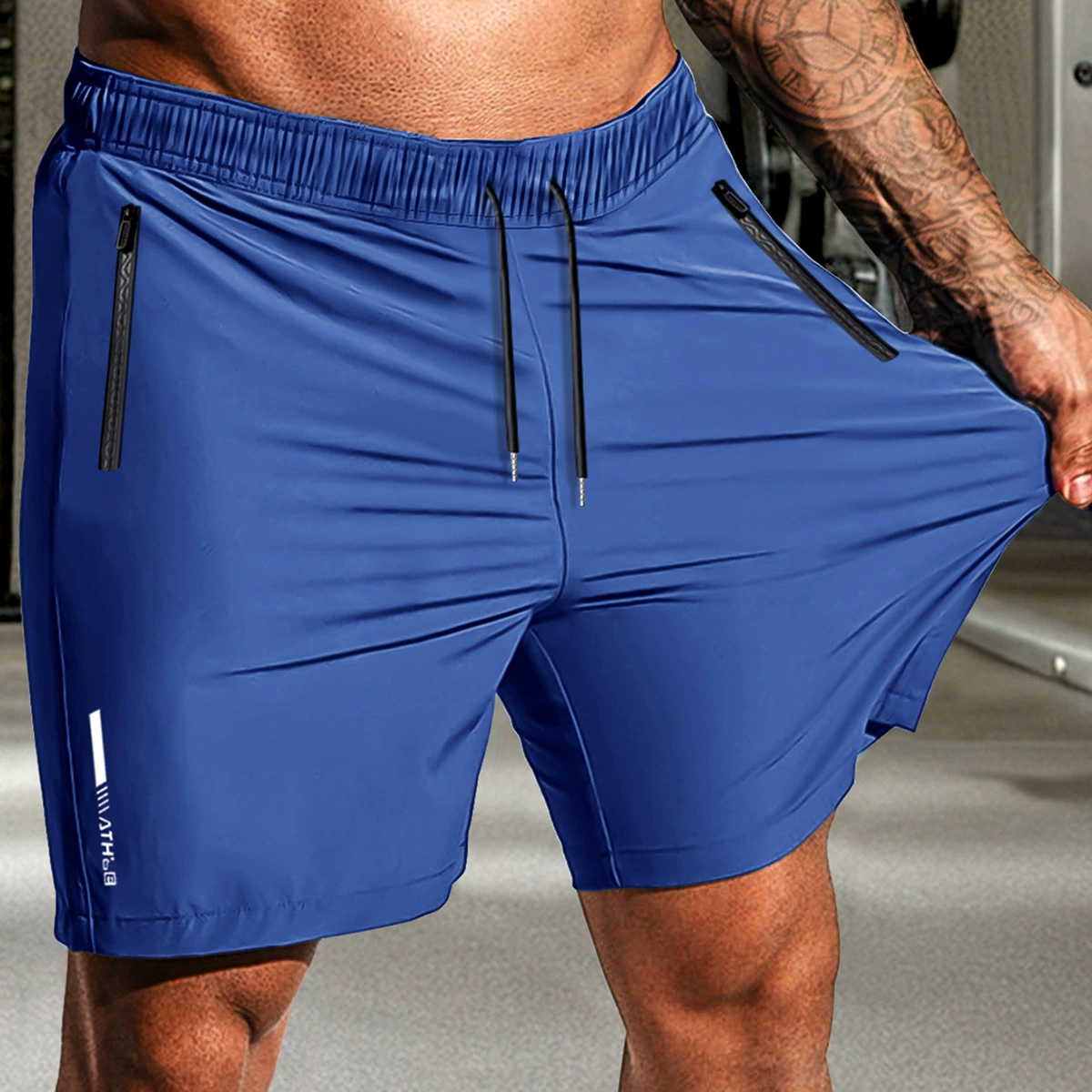 Мужские повседневные спортивные шорты дышащие и быстрюхие европейские и американские трансграничные 2024 лето новая независимая станция Amazon мужская одежда