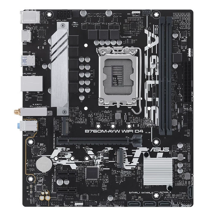 Совместимая материнская плата Asus, 760M, D4, для процессоров 13400, 12400