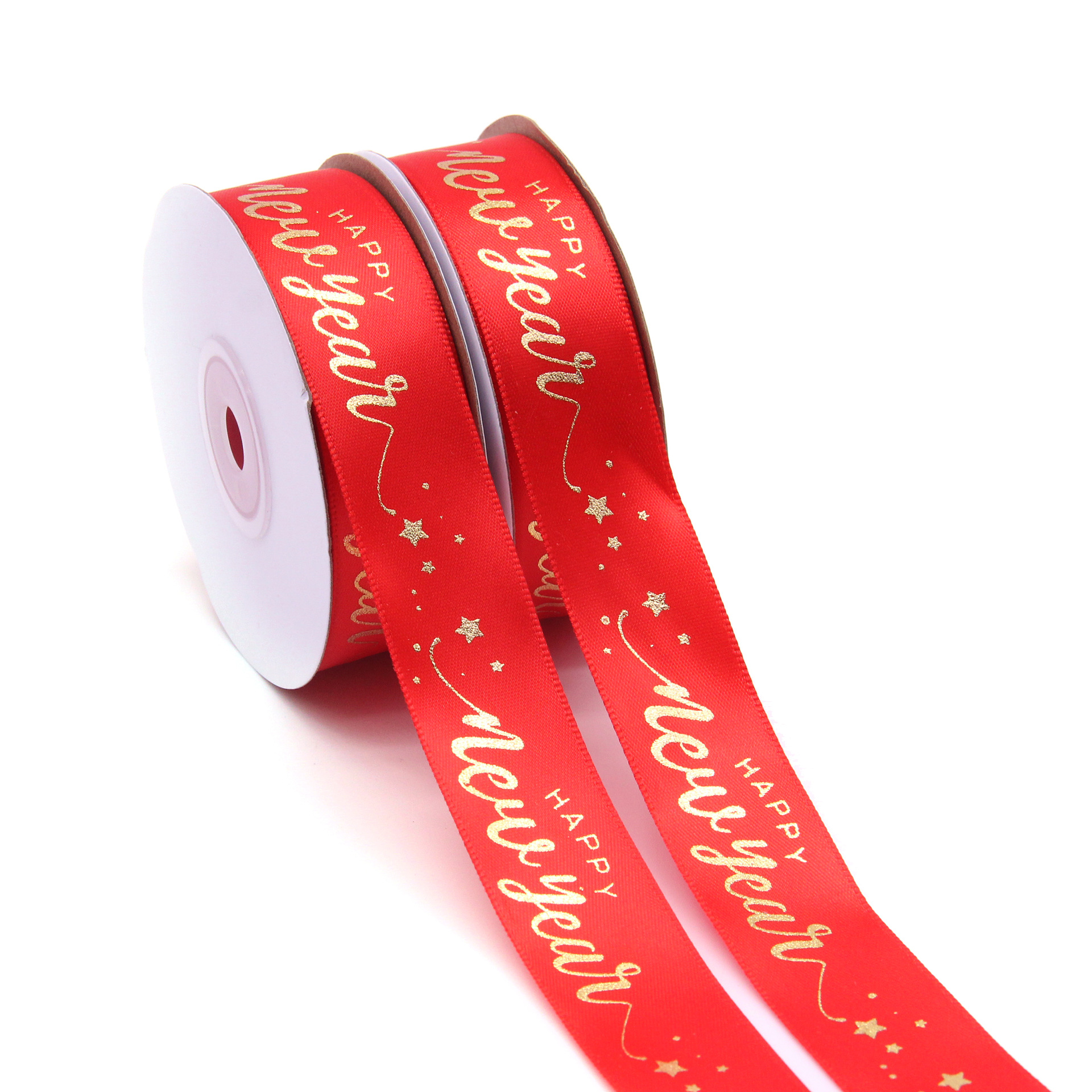 Tianyi Mei 2cm en Stock Año Nuevo cinta de impresión 2024 Feliz Año Nuevo cinta festiva roja