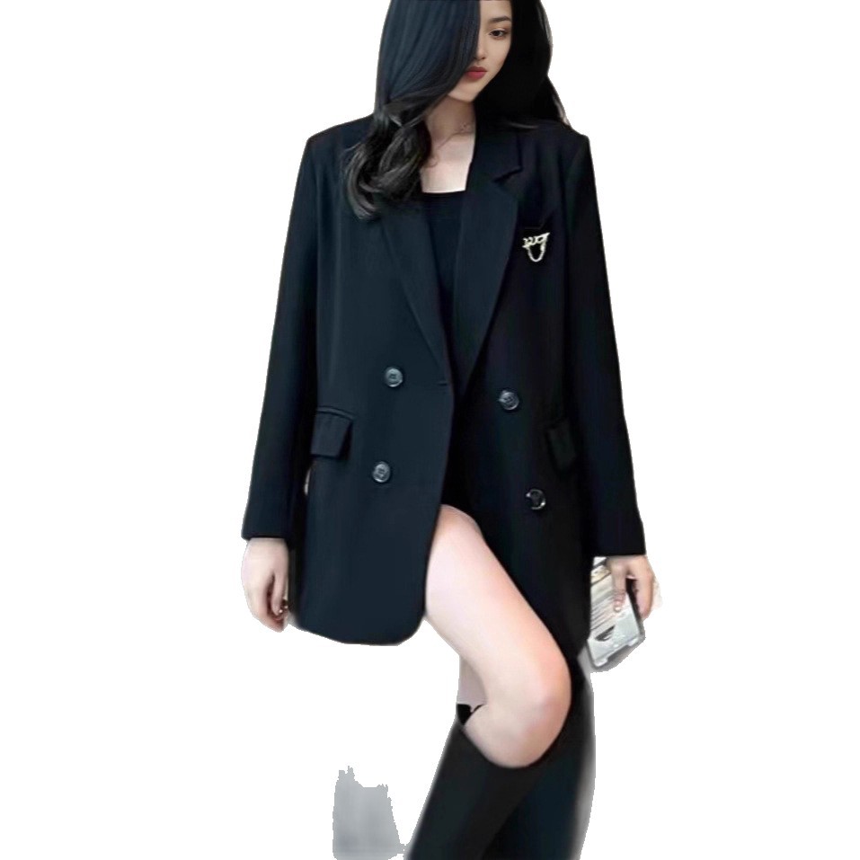 Original Authentic High-end Loose-fitting Women's Blazer 2025 New Spring/autumn British Style Slim-fit Elegant Small_voghion.com