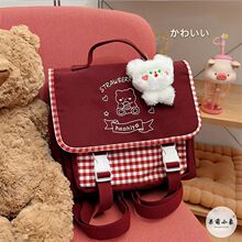 日系原宿可爱软妹小背包女ins风少女学生多用双肩包复古JK制服包