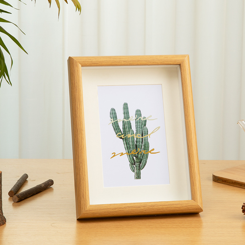 Three-dimensional hollow photo frame table 5 inches 6 inches 7 inches 8 inches 10 inches 12 inches A4 wall hanging creative photo wall wooden picture frame