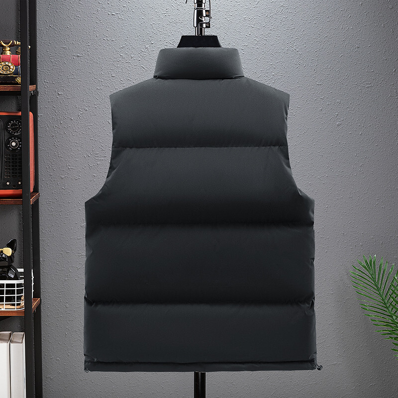 5XL - 8XL chaleco de algodón de pluma extra grande para hombres otoño invierno chaleco de hombro para hombres grueso chaqueta cálida hombre gordo