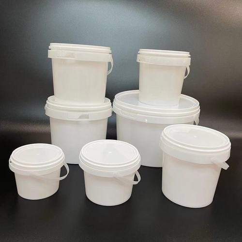 Source factory 1 liter round transparent toy storage bucket Guka packaging bucket food grade milk tea ice powder portable bucket