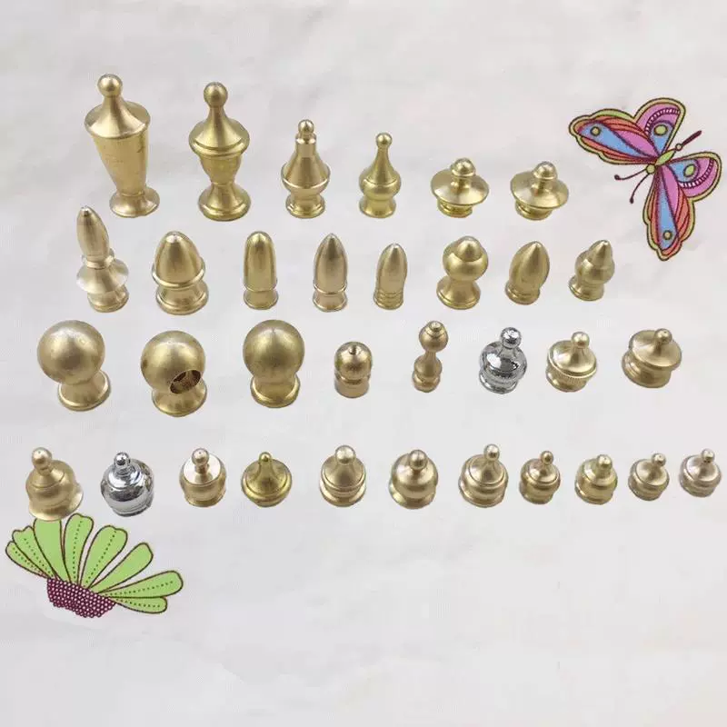 Чистая латунь M10 внутренние зубы плоские верхние висячие пластины магний лысуя гайка декоративная гайка осветительные приборы аксессуары DI