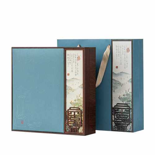 中式茶饼包装盒357g普洱茶饼盒礼品盒空盒复古国风茶饼盒包装定