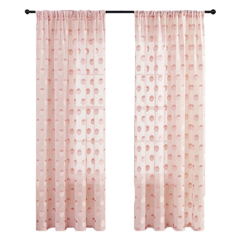 Amazon cortina transfronteriza transparente fresa patrón ventana pantalla semi-sombreado varilla Temu Comercio exterior exclusivo