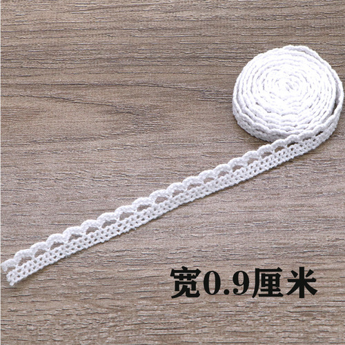 0.9 cm cotton fringe machine-woven trimming for home DIY curtains and bedding accessories