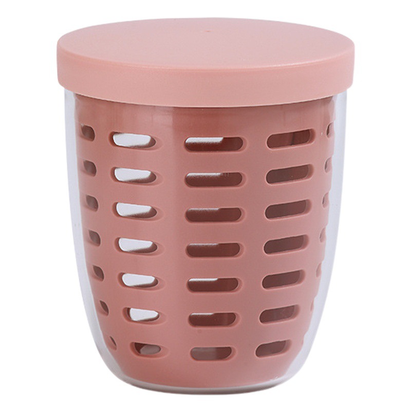 Drenaje taza de fruta con tenedor caja de picnic portátil de gran capacidad de almacenamiento poke taza de plástico sellada a prueba de fugas caja de ensalada