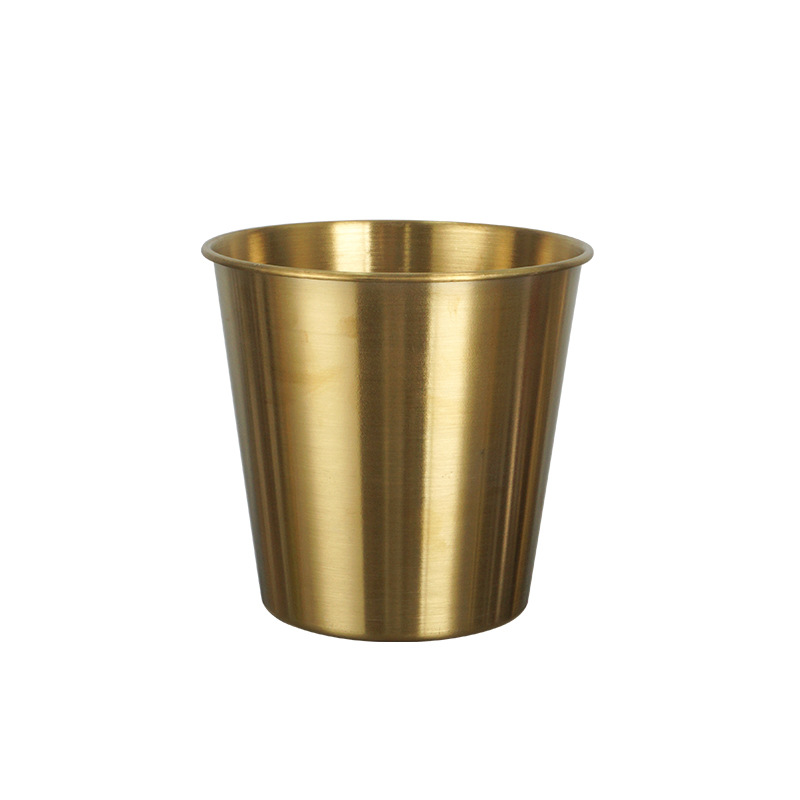 304 cubo de hielo de acero inoxidable Mini pequeño cubo de hielo de cerveza portátil Cubo de champán creativo Cubo de merienda comercial coreano