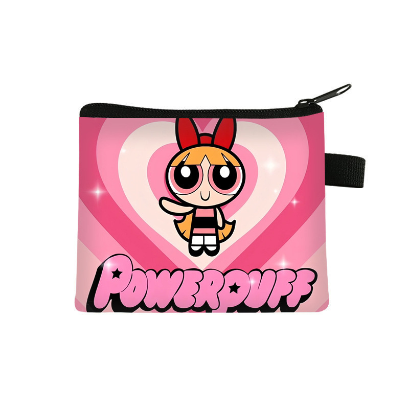 Cross-Border Powerpuff Girls Elementary School Polyester Coin Purse Cute Children's Cartoon High-Value Storage Bag Wholesale Cross-Border Powerpuff Girls Elementary School Polyester Coin Purse Cute Children's Cartoon High-Value Storage Bag Wholesale