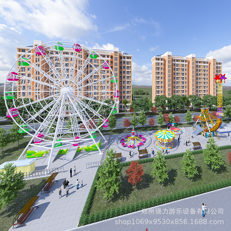 Potente entretenimiento para niños, 24 pequeños péndulos, parque cuadrado, instalaciones de entretenimiento, estimulación giratoria, equipo de entretenimiento pequeño