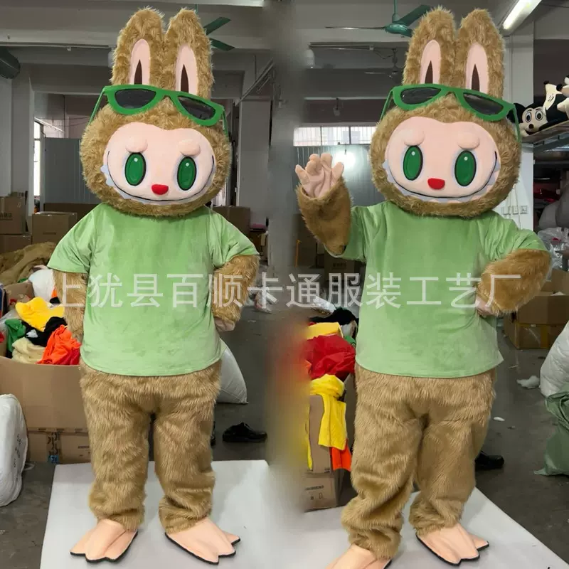 拉拉布卡通人偶服动漫成人行走表演充气labubu玩偶服公仔道具衣服