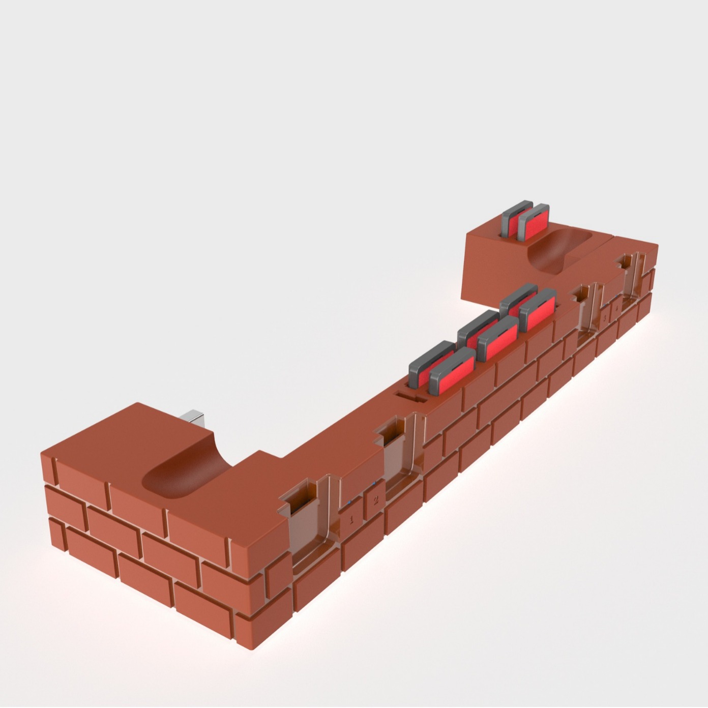 Interruptor/interruptor base OLED joycon mango soporte de carga mango asiento carga juego tarjeta caja de almacenamiento