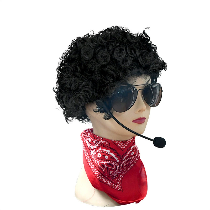 Set, glasses, wig, scarf, 70 years
