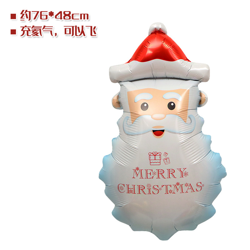 Tienda ventana Decoración Accesorios juguete globo Navidad caramelo muleta ancianos muñeco de nieve árbol de Navidad globo foto