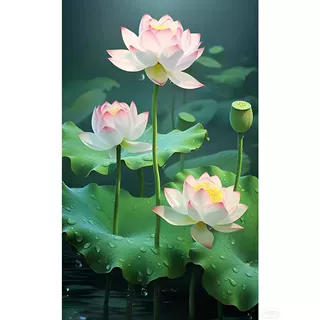 荷花净秽鲤鱼卫生间聚财装饰画厕所镇宅九鱼莲花贴画不干胶贴纸