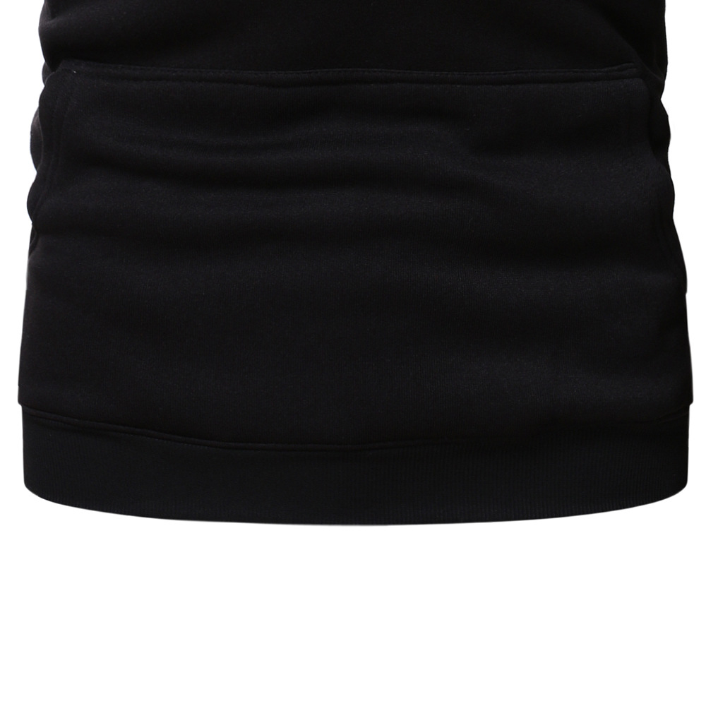 Men's Clothing autumn and winter men's clothing 3 color splicing pullover hooded casual men's sweater jacket_desvips.com