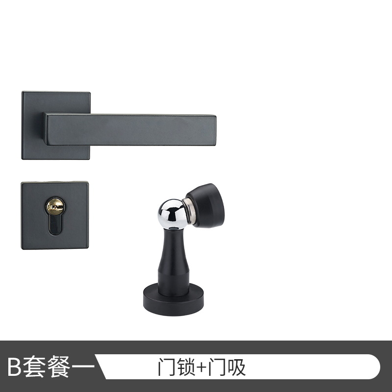 Cerradura de la puerta del Hogar Universal mudo cerradura de la puerta interior manija de la puerta hardware de la puerta de acero inoxidable dormitorio cerradura de la puerta dividida