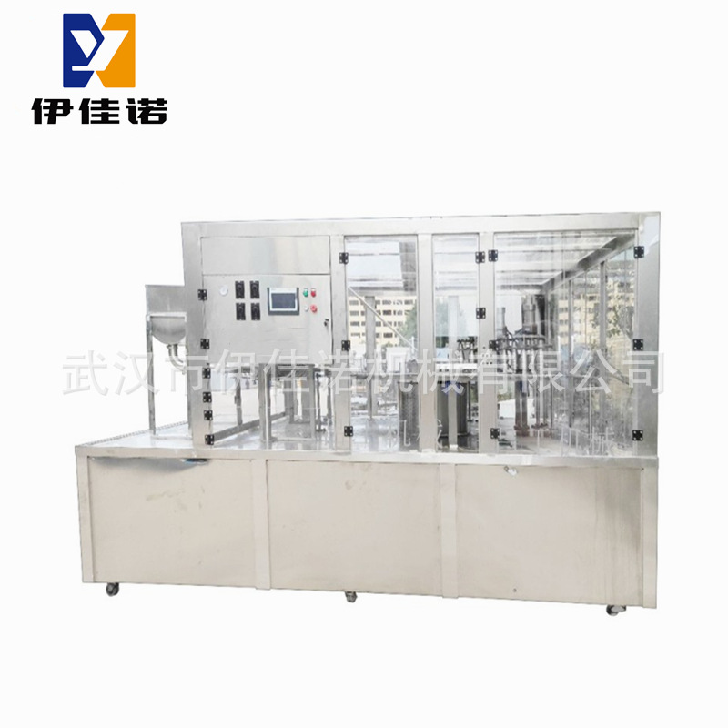 1000ml自立袋装树木营养液灌装旋盖机 树木输液袋灌装拧盖机定制